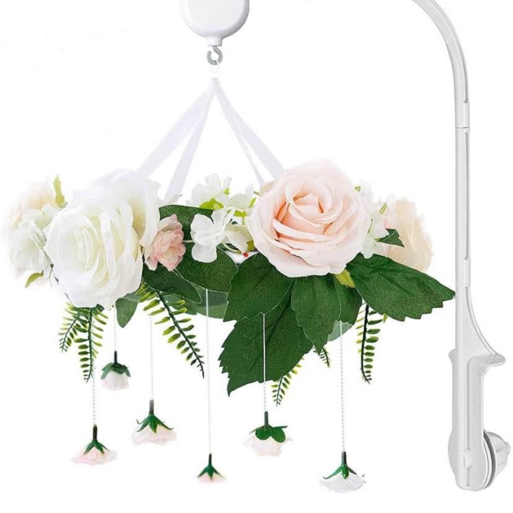 Boho flower mobile for crib